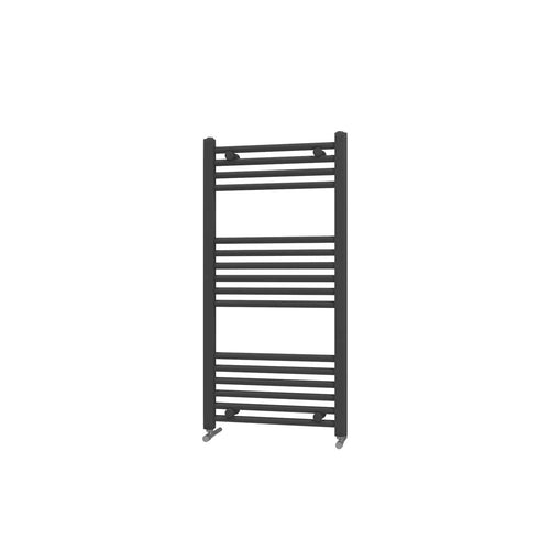 22mm Straight Towel Rail 500mm x 1000mm Black