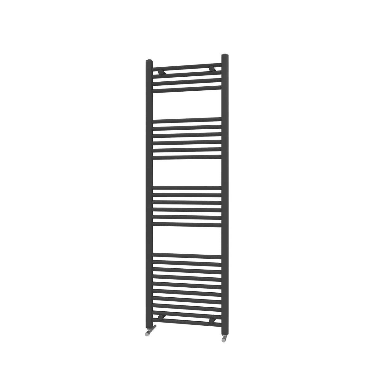 22mm Straight Towel Rail 600mm x 1600mm - Black