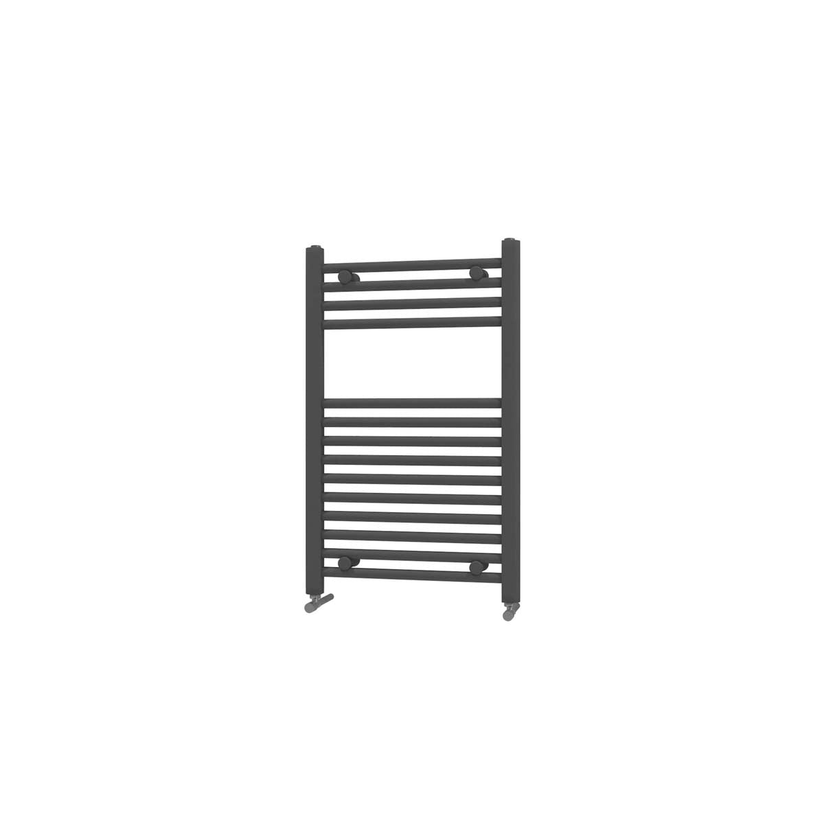 22mm Straight Towel Rail 400mm x 800mm - Anthracite