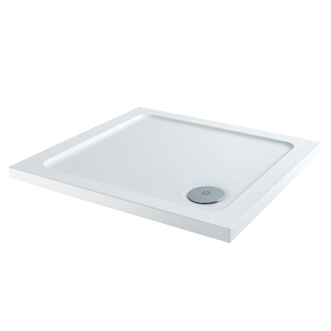800x800mm Square 30mm Shower Tray White