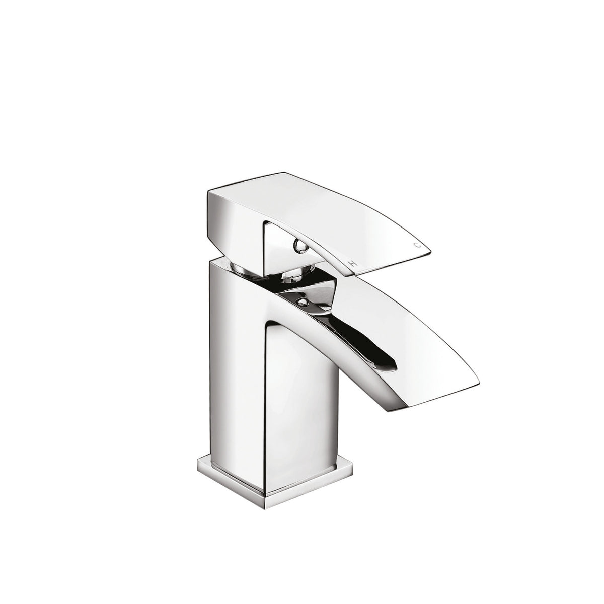 Mini Mono Basin Mixer with Push Waste