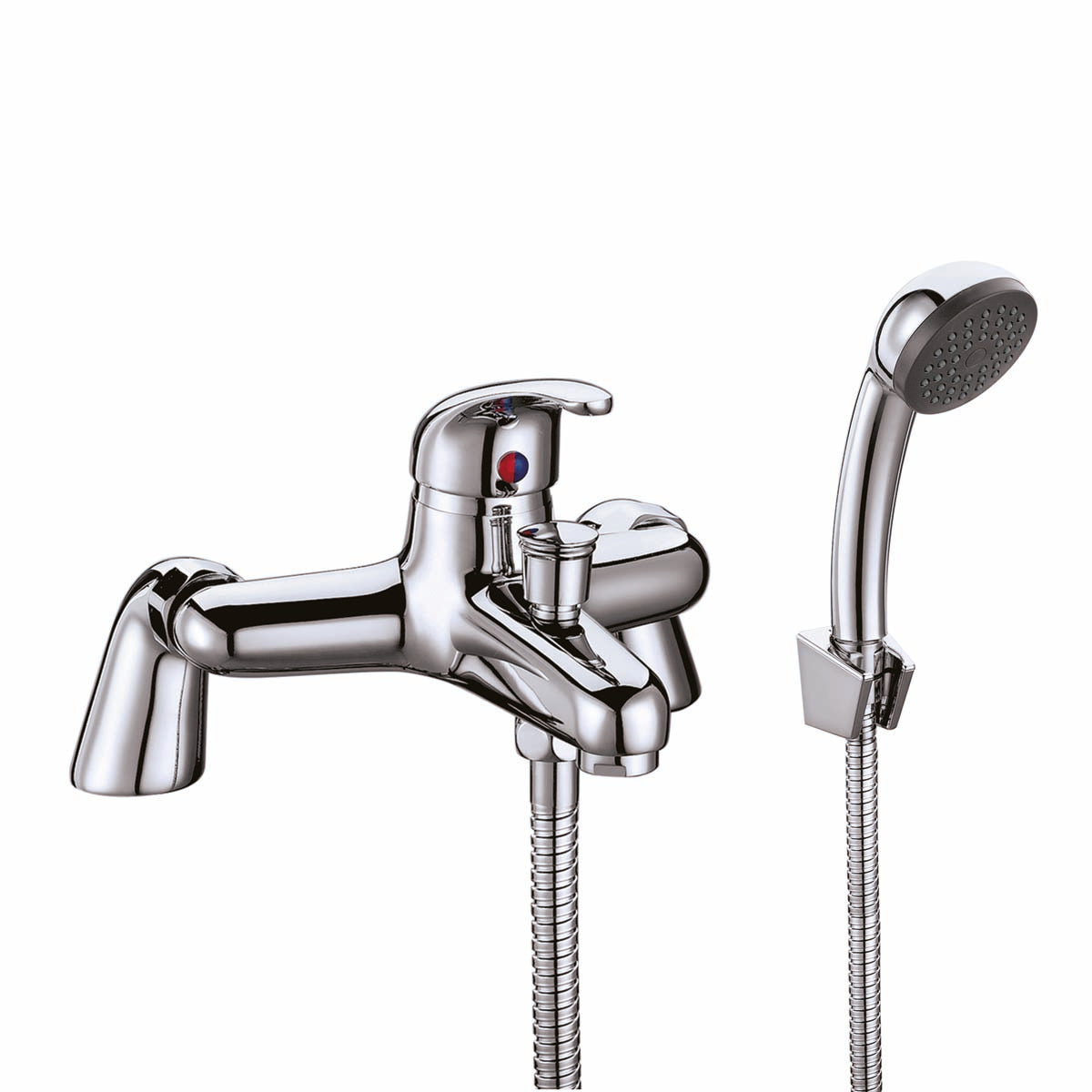 Bath Shower Mixer with shower kit and wall bracket