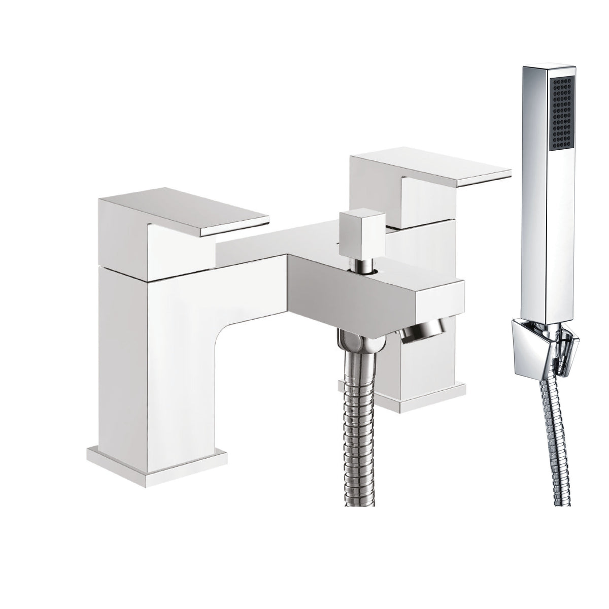 Bath Shower Mixer with shower kit and wall bracket
