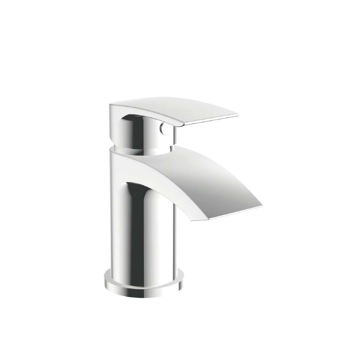 Mini Mono Basin Mixer with Push Waste