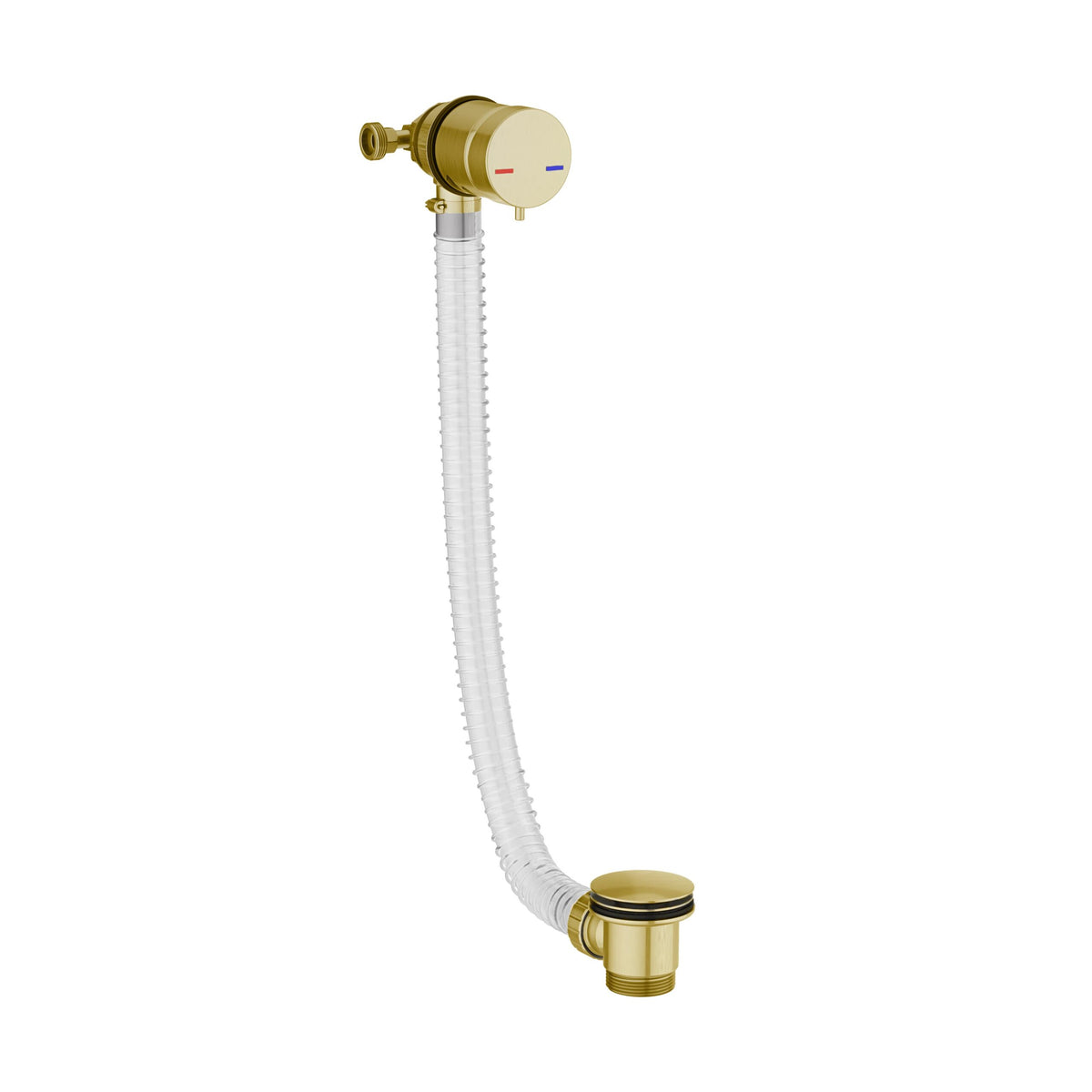 Bath Filler & Overflow Bath Waste Brushed Brass