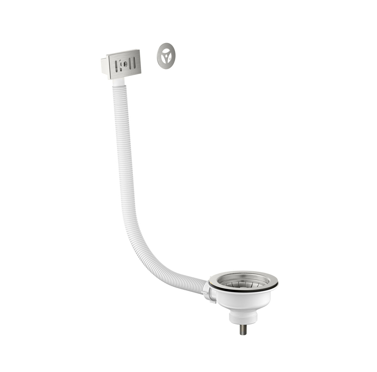 Kitchen Basin Waste Brushed Stainless Steel