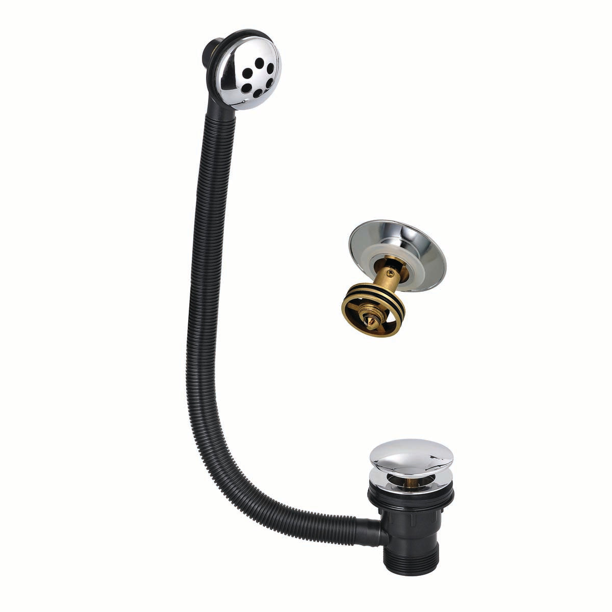 Round Sprung Bath Waste - EASY CLEAN