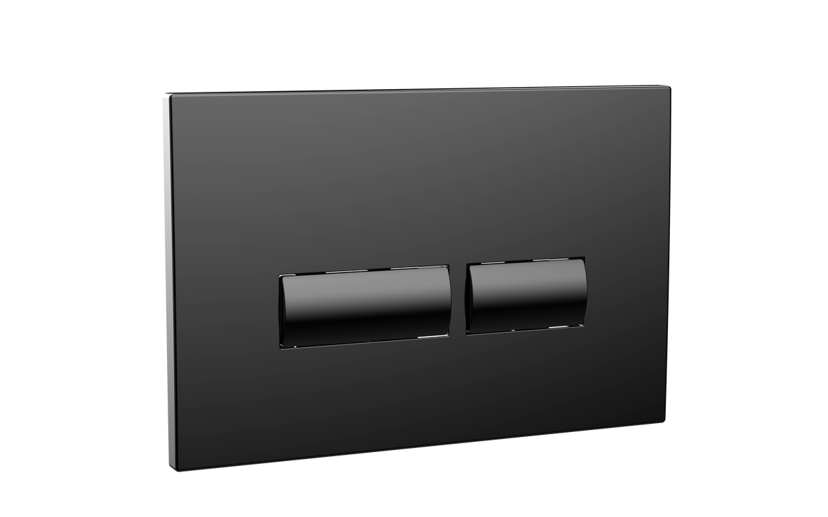 Square Button Black