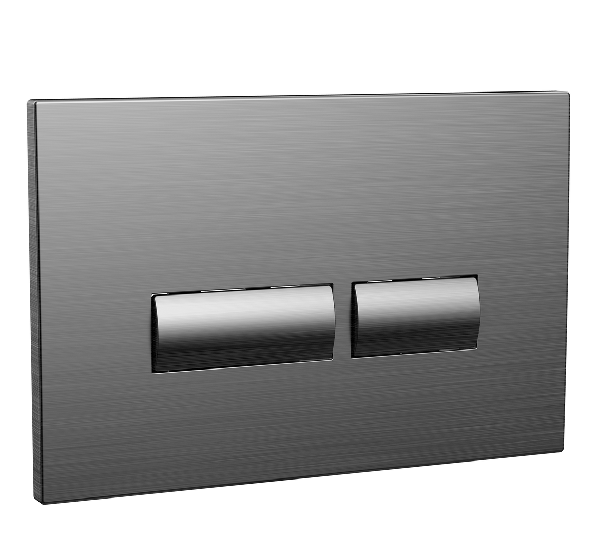 Square Button Gunmetal